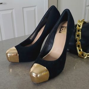 DOLCE VITA Black Suede Platform Heels